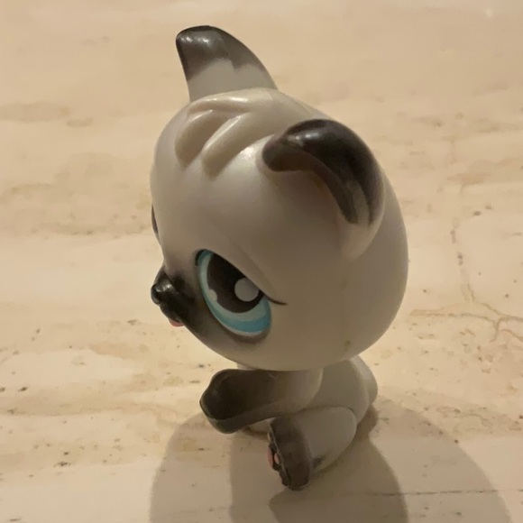 Littlest Pet Shop Magic Motion Paw Licking Kitten LPS 16 Toy 2005 Persian Cat - Picture 4 of 6